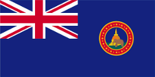 Nationalflagge von Britisch-Ceylon
