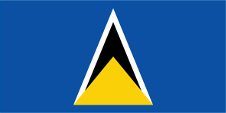 Flagge Fahne Flag National flag Handeslflagge national flag merchant flag State flag state flag St. Lucia Sankt Lucia Saint Lucia