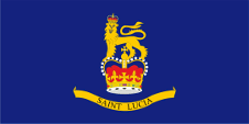 Flagge Fahne Flag Generalgouverneur Governor General St. Lucia Sankt Lucia Saint Lucia