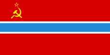 Sowjetflagge Usbekistans