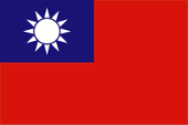 Nationalflagge Taiwans