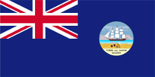 Flagge Fahne Flag Flagge der Regierung Staatsflagge flag of the government state flag Turks- und Caicos-Inseln Turks and Caicos Islands Îles Turks et Caïques Britisch British Kolonie Colony Colonial ensign