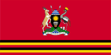 Flagge Fahne Flag ensign Präsident president Uganda Ouganda Buganda
