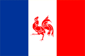 Flagge Fahne flag Parti Rattachiste France Mouvement Wallon pour le Retour à la France