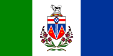 Flagge Fahne flag drapeau Kanada Provinz Canada Yukon-Territorium Kwichpak Yukon Territory Territoire du Yukon