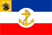 Flagge Fahne flag Mecklenburg-Schwerin Seedienstflagge für Binnengewässer official flag on inland waters