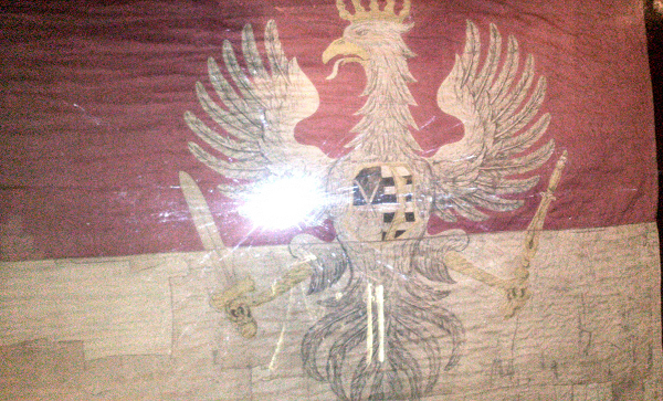 Flagge Fahne Sachsen-Polen Friedrich August I. von Sachsen Polen August der Starke
