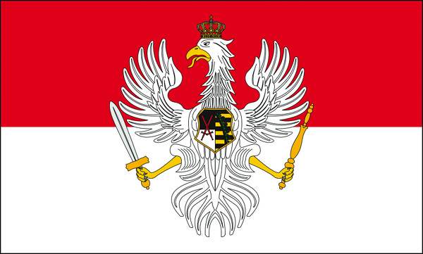 Flagge Fahne Sachsen-Polen Friedrich August I. von Sachsen Polen August der Starke