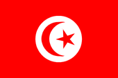 Nationalflagge Tunesiens