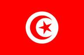Nationalflagge Tunesiens