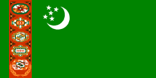 Nationalflagge Turkmenistans
