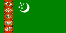 ältere Nationalflagge Turkmenistans