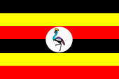 Nationalflagge Ugandas