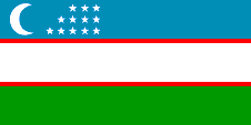 Nationalflagge Usbekistans
