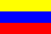 Flagge, Fahne, Dominikanische Republik, Kolumbien