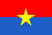 Flagge, Fahne, Südvietnam, Vietcong