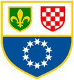 Wappen coat of arms Bosnisch-Kroatische Föderation Bosnian-Croatian Federation
