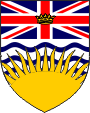 Wappen coat of arms Britisch-Kolumbien British Columbia