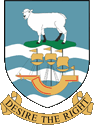 Wappen coat of arms Falklandinseln Falkland Islands Islas Malvinas