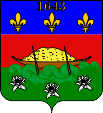 Wappen Französisch-Guayana coat of arms of French Guiana blason Guyane Française