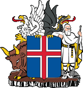 Wappen coat of arms Island Iceland