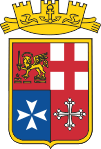 Wappen coat of arms Marineflagge naval flag Italien Italy Republic Republik