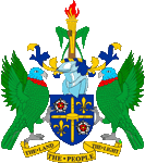 Wappen Abzeichen Badge coat of arms St. Lucia Sankt Lucia Saint Lucia