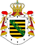 Wappen coat of arms Herzogtum Duchy Sachsen-Altenburg Saxony-Altenburg Sachsen Altenburg