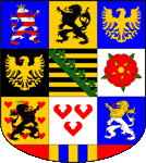 Wappen coat of arms Herzogtum Duchy Sachsen-Gotha Sachsen Saxony Gotha Saxony-Gotha