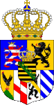 Wappen coat of arms Sachsen-Weimar-Eisenach Sachsen Saxony Saxony-Weimar-Eisenach Großherzogtum Grand Duchy Weimar Eisenach