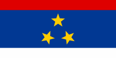 Flagge Fahne flag Nationalflagge Wojwodina Vojvodina