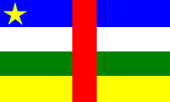 Nationalflagge Zentralafrikas